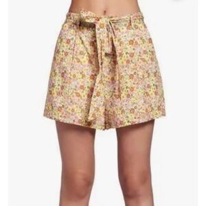 Lost + Wander Sun Dance 2X Shorts Yellow Pink Floral Cottagecore Fairy Coquette